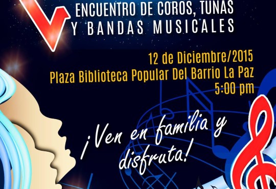 V Encuentro de Coros Navideños en el barrio la Paz